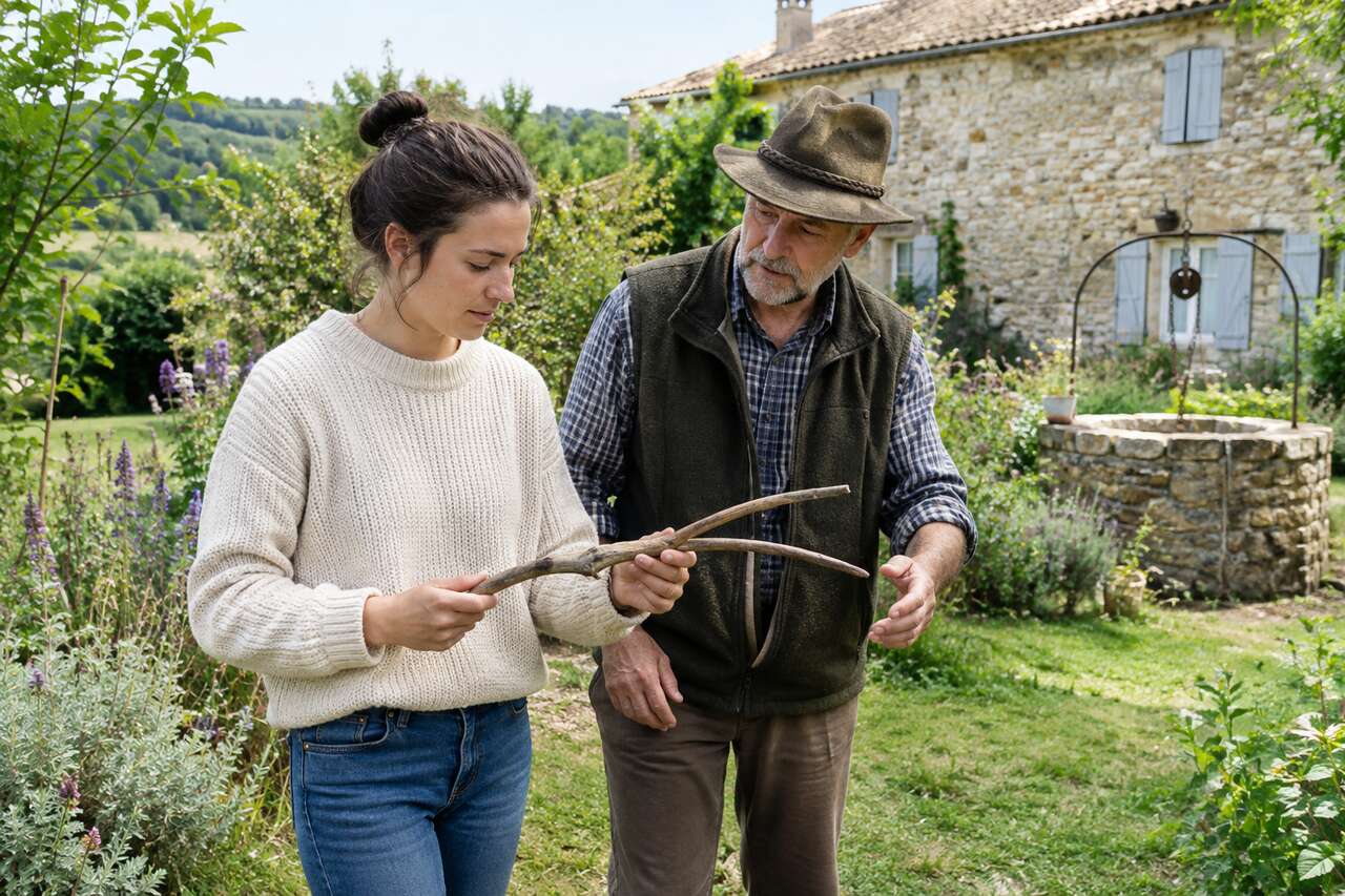 Initiation à la recherche d’eau avec un sourcier à l’écomusée