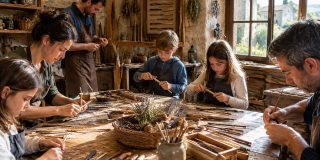 Atelier création de baguettes magiques à l’Écomusée des 4 Frères
